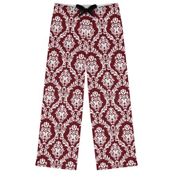 Maroon & White Womens Pajama Pants