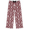 Maroon & White Womens Pajama Pants - M