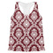 Maroon & White Womens Racerback Tank Top - X Small