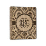 Maroon & White Wood 3-Ring Binder - 1" Half-Letter Size (Personalized)