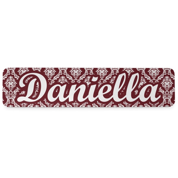 Maroon & White Wrist Rest - Apvl