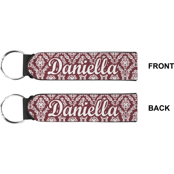 Maroon & White Wristlet (Front + Back)