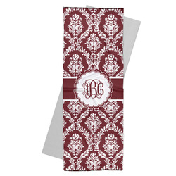 Maroon & White Yoga Mat Towel (Personalized)