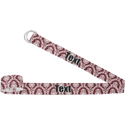 Maroon & White Yoga Strap (Personalized)