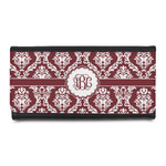 Maroon & White Leatherette Ladies Wallet (Personalized)