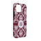 Maroon & White iPhone 13 Tough Case - Angle