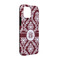 Maroon & White iPhone Case - Rubber Lined - iPhone 13 (Personalized)