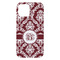 Maroon & White iPhone 15 Pro Max Case - Back