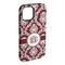 Maroon & White iPhone Case - Rubber Lined - iPhone 15 Pro Max (Personalized)