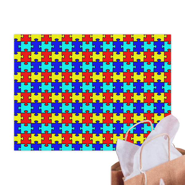 Autism Puzzle Tissue Paper Sheets - Main