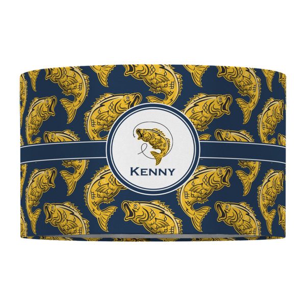 Fish 12" Drum Lampshade - FRONT (Fabric)