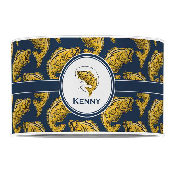 Fish 12" Drum Lampshade - FRONT (Poly Film)