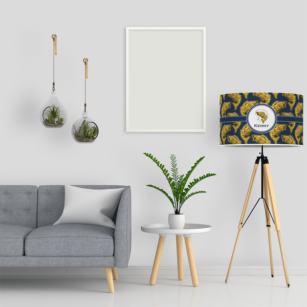 Fish 12" Drum Lampshade - LIFESTYLE