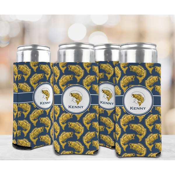 Fish 12oz Tall Can Sleeve - Set of 4 - LIFESTYLE