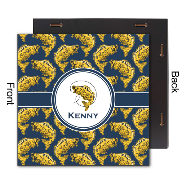 Fish 12x12 Wood Print - Front & Back View