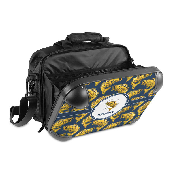 Fish 15" Hard Shell Briefcase - Open