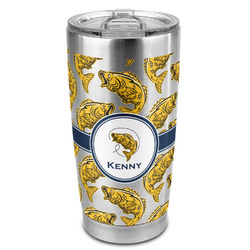 Fish 20oz Stainless Steel Double Wall Tumbler - Full Print (Personalized)