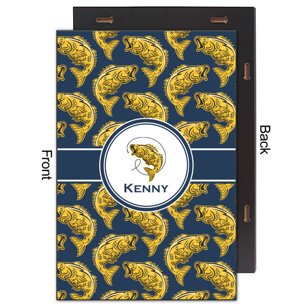 Fish 20x30 Wood Print - Front & Back View