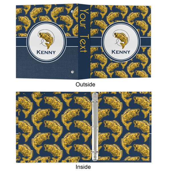 Fish 3 Ring Binders - Full Wrap - 1" - APPROVAL