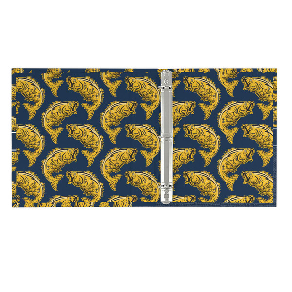 Fish 3 Ring Binders - Full Wrap - 1" - OPEN INSIDE