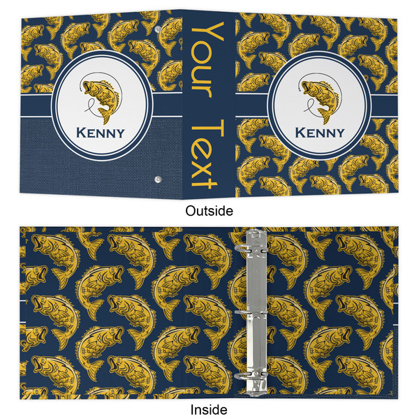 Fish 3 Ring Binders - Full Wrap - 2" - APPROVAL