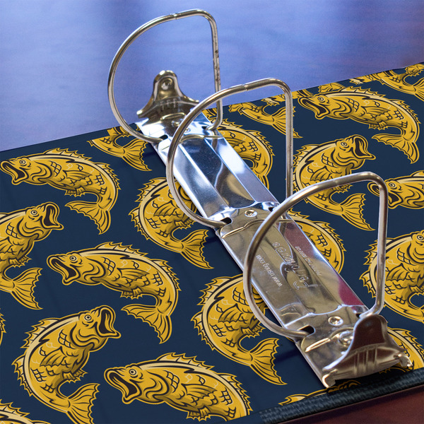 Fish 3 Ring Binders - Full Wrap - 3" - DETAIL