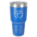 Fish 30 oz Stainless Steel Tumbler - Royal Blue - Single-Sided (Personalized)