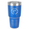 Fish 30 oz Stainless Steel Tumbler - Royal Blue - Single-Sided (Personalized)