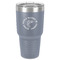 Fish 30 oz Stainless Steel Tumbler - Grey - Single-Sided (Personalized)