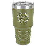 Fish 30 oz Stainless Steel Tumbler - Olive - Single-Sided (Personalized)