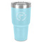 Fish 30 oz Stainless Steel Ringneck Tumbler - Teal - Front