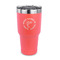 Fish 30 oz Stainless Steel Ringneck Tumblers - Coral - FRONT