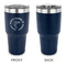 Fish 30 oz Stainless Steel Ringneck Tumblers - Navy - Single Sided - APPROVAL