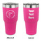 Fish 30 oz Stainless Steel Tumbler - Pink - Double Sided (Personalized)