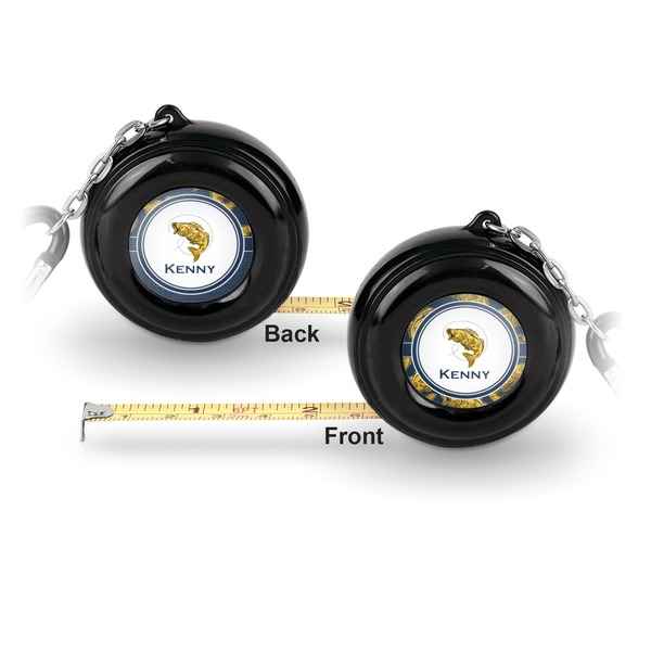 Fish 6-Ft Pocket Tape Measure with Carabiner Hook - Front and Back