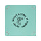 Fish 6" x 6" Teal Leatherette Snap Up Tray - APPROVAL