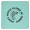 Fish 9" x 9" Teal Leatherette Snap Up Tray - APPROVAL