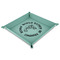 Fish 9" x 9" Teal Leatherette Snap Up Tray - MAIN
