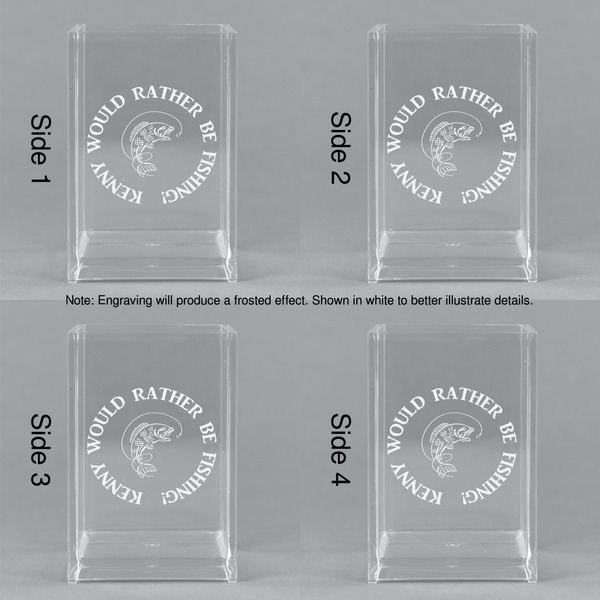 Fish Acrylic Pen Holder - All Sides