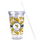 Fish Acrylic Tumbler - Full Print - Front straw out