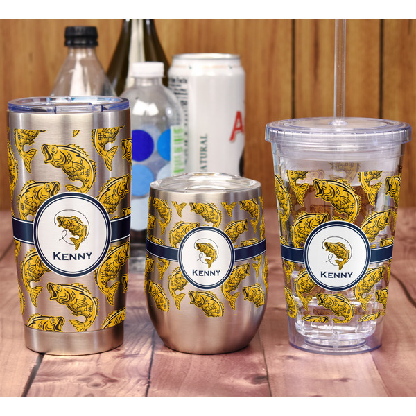 Fish Acrylic Tumbler - Full Print - In Context