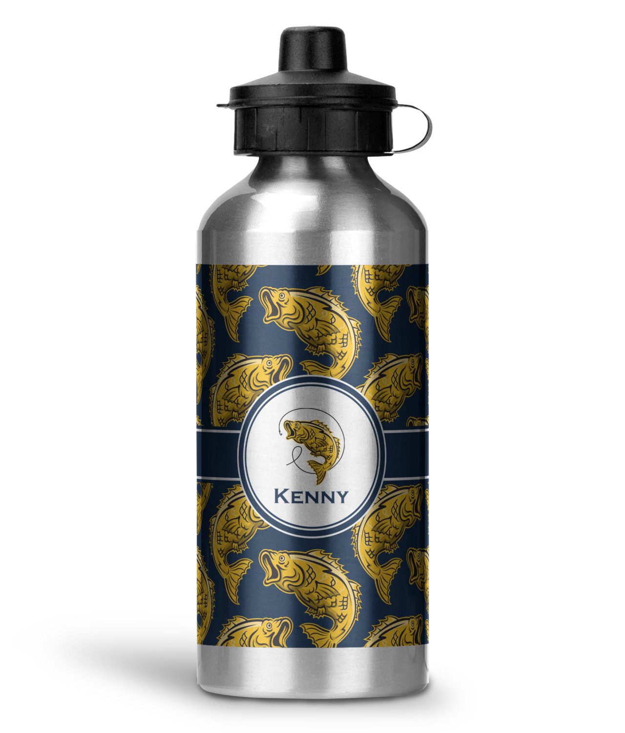 Fish Water Bottle Aluminum 20 oz (Personalized) YouCustomizeIt