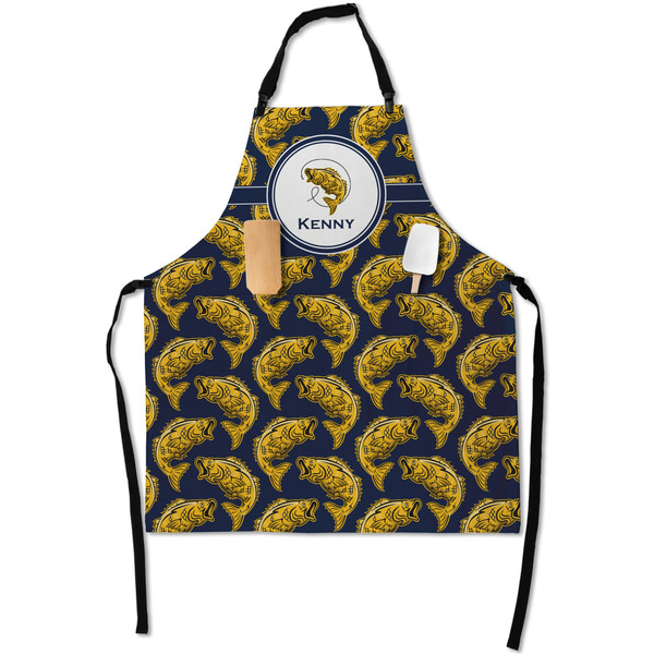 Custom Fish Apron With Pockets w/ Name or Text