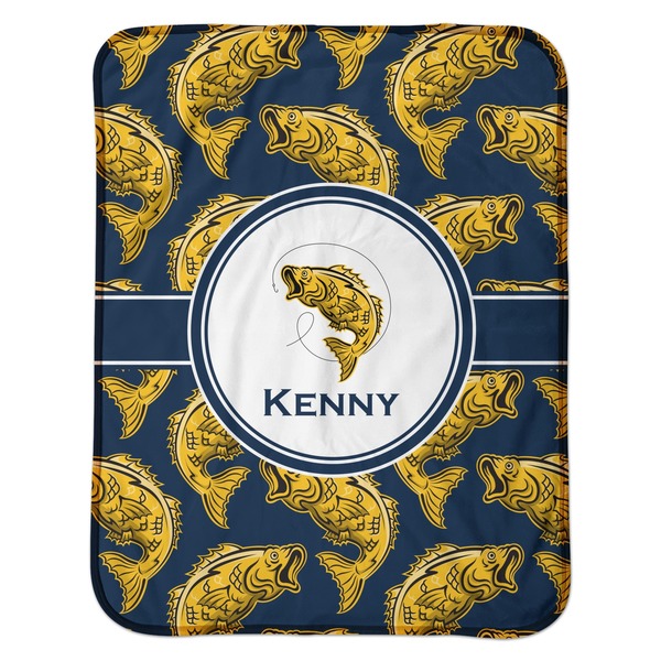 Fish Baby Sherpa Blanket - Flat