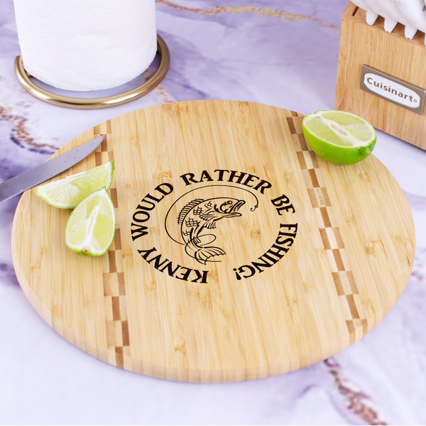 Fish Bamboo Cutting Board - In Context