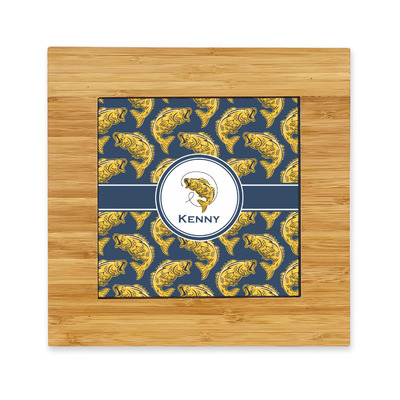 Fish Bamboo Trivet with Ceramic Tile Insert (Personalized)