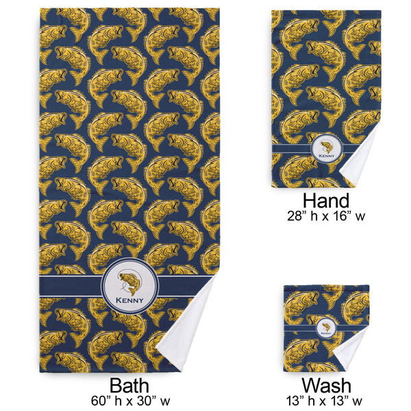 Fish Bath Towel Sets - 3-piece - Approval