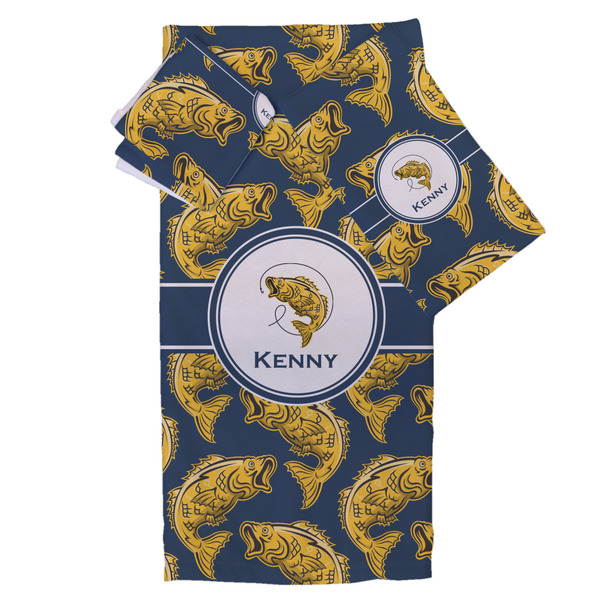 Custom Fish Bath Towel Set - 3 Pcs (Personalized)