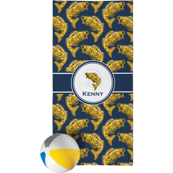 Custom Fish Beach Towel (Personalized)