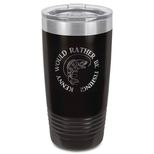 Fish Black Polar Camel Tumbler - 20oz - Front